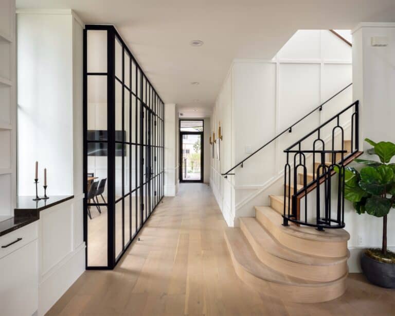 Modern Victorian | Zilker Park Modern Victorian Custom Home | new home builds hallway 000