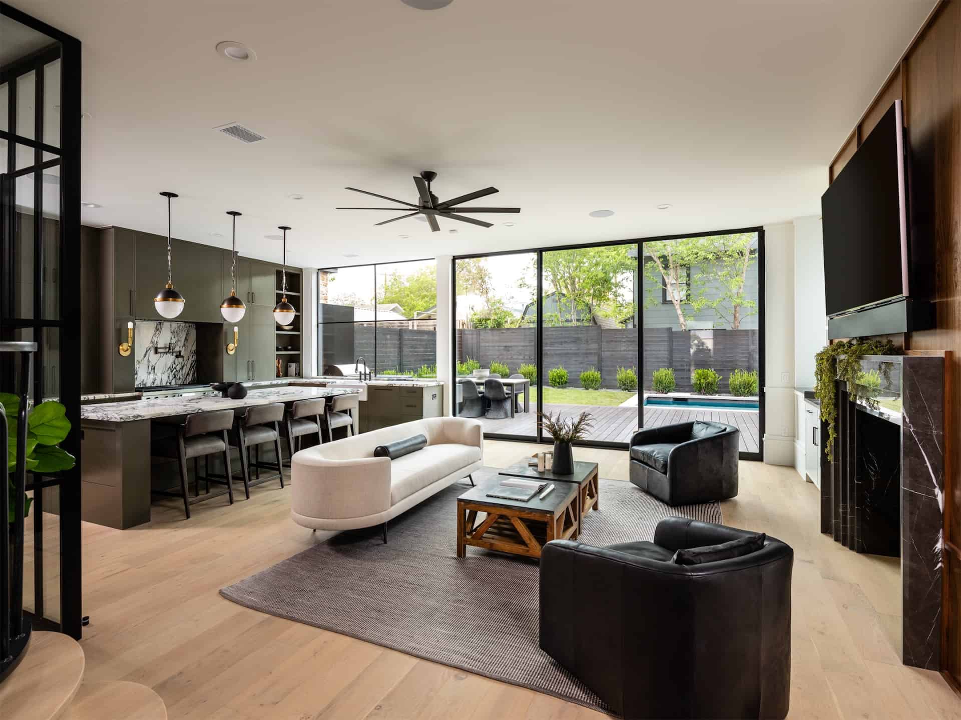 ATX luxury builders living room